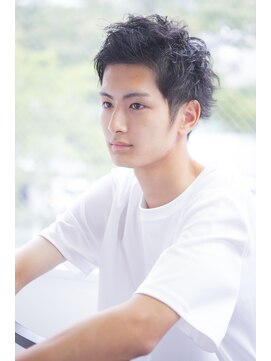 ネウィ 大分中央町店(newi) ビジネスコンマヘアかき上げヘアビジカジハンサムショート