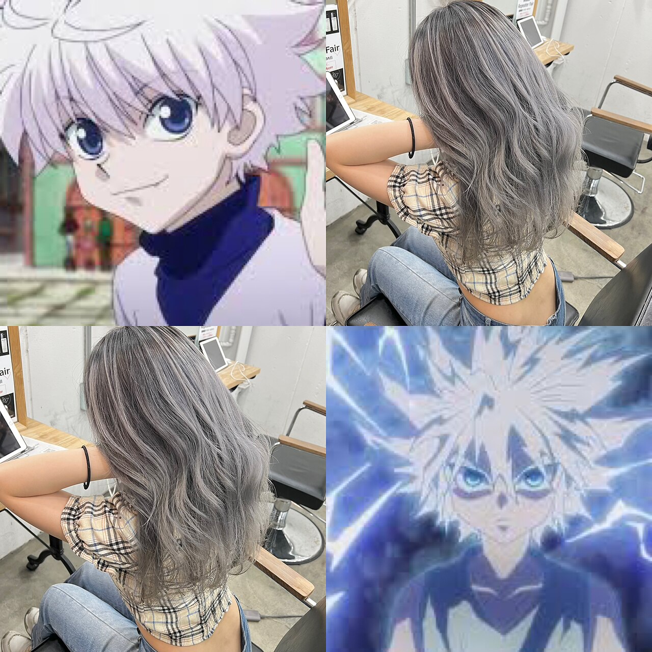 ハンターハンター髪】HUNTER×HUNTER ヒソカ プロマイド 初期 青髪