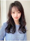 小顔/前髪/ネビージュ/ワンレン/フェイスレイヤー/インナーカラ