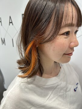 ハルキミナト ジャパン ヨコハマ(HARUKI MINATO japan YOKOHAMA) ポイントカラー　オレンジ＊　10代、20代、30代、40代女性