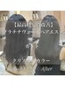 【最高峰髪質改善】クリスタルカラー+Cut＋プラチナヴェールヘアエステ/22800