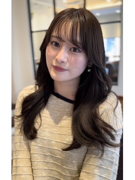 ローネス ギンザ(LONESS ginza) ロングレイヤー 小顔カット 2wayバング 韓国へア 髪質 改善