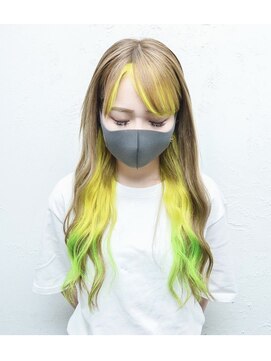 ヘアーエクステンド エフ 渋谷(f) イエロー＆イエローグリーン
