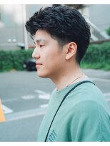 カフ(CAF) CAF河内 メンズパーマ 大人ヘア 20代 30代 大阪 心斎橋