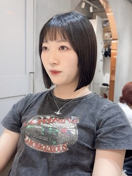 ロンド ブランシュ 錦糸町北口(Lond blanche) 前髪アンブレラカラーこなれミディイメチェンウェーブパーマ