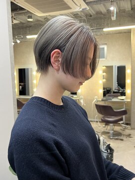 フラッグ ヘアー 天神西通り店(Flag HAIR) ハイトーン／ハンサムショート