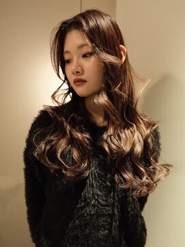 トッド(tod) ピンクベージュ/ベージュカラー/韓国風巻き髪/髪質改善/ブリーチ