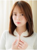 マロンベージュ美髪ワンカールエアーストレートY大宮30代40代