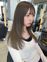 インク サカエ(inq sakae)&nbsp;ロングレイヤー/透明感オリーブベージュ