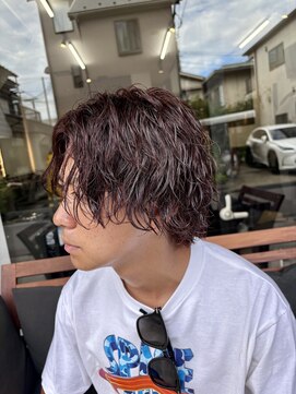 メンズ ラピス 横浜店(Men’sLapis) 【外国人風】茶髪×ナチュラルサーフカール