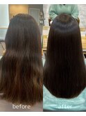 縮毛矯正ビフォーアフター/髪質改善/松戸