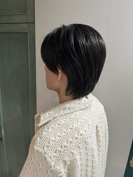 ヘアサロン ナノ(hair salon nano) メンズショート/黒髪/センターパート/ナチュラル