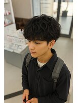 ヌードルバイコア(noodle by CoRe.gn)&nbsp;ナチュラル波巻きパーマ（10代メンズ）