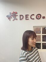 桜デコ プリム店(DECO)&nbsp;切りっぱなしボブ