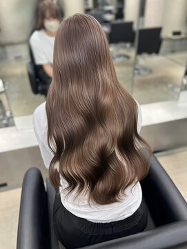 ペレ 栄 アネックス(PELE栄ANNEX) クラゲヘアー/小顔に見せるヘア/ココアベージュ/栄