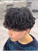 メンズシャドウパーマ豊橋駅メンズ眉カット