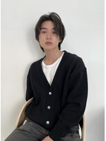 ローウェ オム 立川(LOUWE HOMME) センターパート波巻きスパイラルパーマ