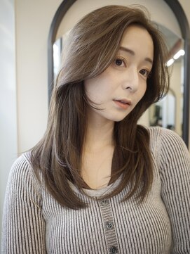 ヌヌ 渋谷 原宿 明治神宮前(nunu) レイヤーカットウルフカットボブグレージュオリーブべージュ