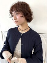 ワク(WAKU) 【WAKU】ボブパーマ/チョコレートブラウン