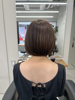 バルべス トーキョー(BARBES TOKYO)&nbsp;丸みボブ×ベージュブラウンカラー【清板】