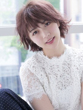 エアー 福岡(AIR) ［air-FUKUOKA　竹石］ ピンクショートボブ