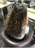ハート編み(ヘアセット)
