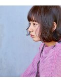 THREE」中野隼人 大人かわいい 小顔ショートボブ ラベンダー