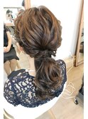 およばれローポニーアレンジ 【ヘアアレンジ 立川/立川南/袴】