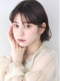 柔らか　ゆるふわパーマ　ボブ　手入れ簡単