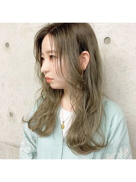 ツミキ ヘアーデザイン(TSUMIKI hair design) 外国人風フレンチガーリー/カーキベージュ/ミントアッシュ