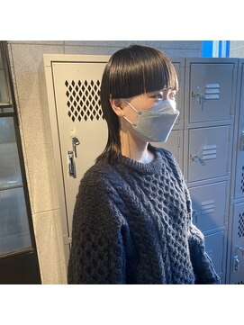 アンフェインド02(UNFEIGNED 02) クラゲヘアー/小顔に見せるヘア/ココアベージュ/伏見/栄