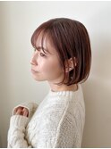 ボブ×ブルベピンクブラウン♪