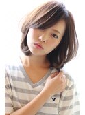 30代40代大人可愛いひし形ボブ　ワンカールミディアム