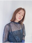 秋冬ベージュ×シースルーバング