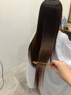 ヘアーカルチャー おゆみ野店(HAIR CULTURE) ロングストレート大人可愛い髪質改善カラー