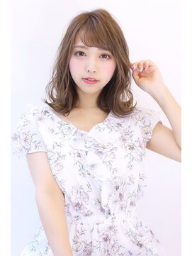 オーロ 宝塚店(ORO) 20代30代40代50代ショコラベージュふんわりカールベビーバング