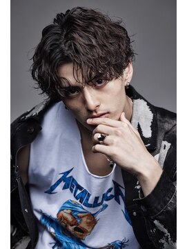 リップスヘアー 渋谷 annex(LIPPS hair) 波巻きパーマ波巻きスパイラルパーマセンターパート