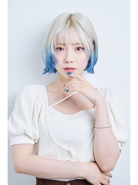 ユニックス モザイクモール港北店(UNIX) 【UNIX港北店】アクアマリン#ツートーンカラー#推しの子