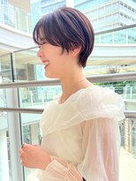 ケーツー あべのキューズモ-ル店(K-two) グレーベージュショートカット*顔周りレイヤー*フェイスレイヤー