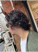 常田大輝風　グランジパーマ