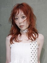 キャロルガーデンズ ボコカ 表参道(Carroll Gardens bococa)&nbsp;オレンジブラウン　シャギー　レイヤー