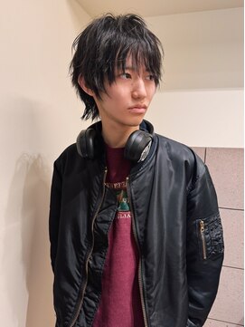 フイ(HUI) 無造作メンズベリーショート☆ツーブロックアッシュブラウン