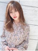 レイヤー&ハイベージュ/美髪矯正/髪質改善/縮毛矯正/高知市/