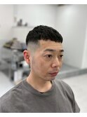 サイドパート＜立川/スキンフェード/アイロンパーマ/濡れパン＞