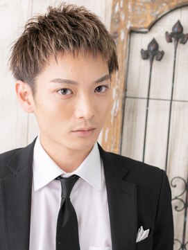 トニーアンドガイメン ホテル京阪仙台店(TONI&GUY MEN) 刈り上げ社会人ハイトーンカラー王道ベリーショートj仙台