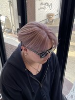 エスト 幕張本郷(est.) 【メンズホワイトピンク】ブリーチ2回透け感カラー◎千葉/メンズ