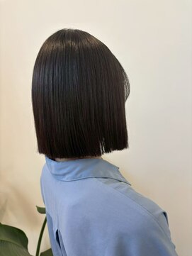 カワイイの定番！切りっぱなしボブ