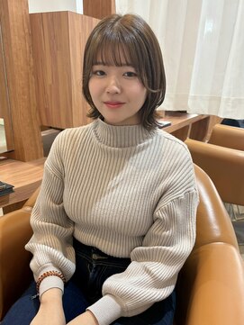 ソワン ドゥ ブレス エルネ 立花店(soin de brace elne) くびれボブ/顔まわりカット