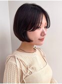 ボブ/ダークアッシュ/似合わせカット/レイヤーカット/韓国風