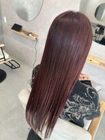 アン ヌイ 箕面萱野(an nui) ブリーチ無しで作る暖色系カラー